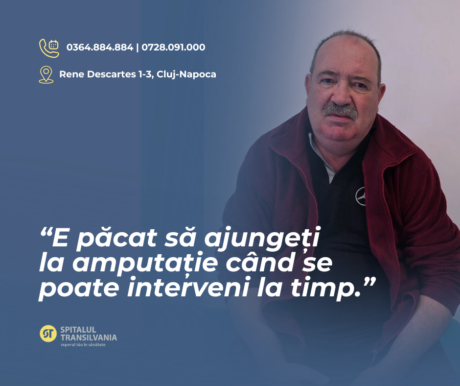 Chirurgie vasculară 5 ogdan – risc de amputație, intervenție Dr. Săbiescu și Dr. Mocian