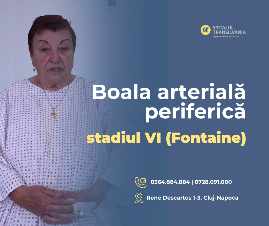 Chirurgie vasculară 4 Ungureanu Paraschiva – boală arterială periferică stadiul IV