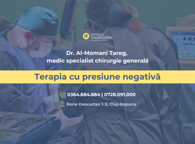terapia cu presiune negativă vacuum. Dr. Tareg Al-Mommani