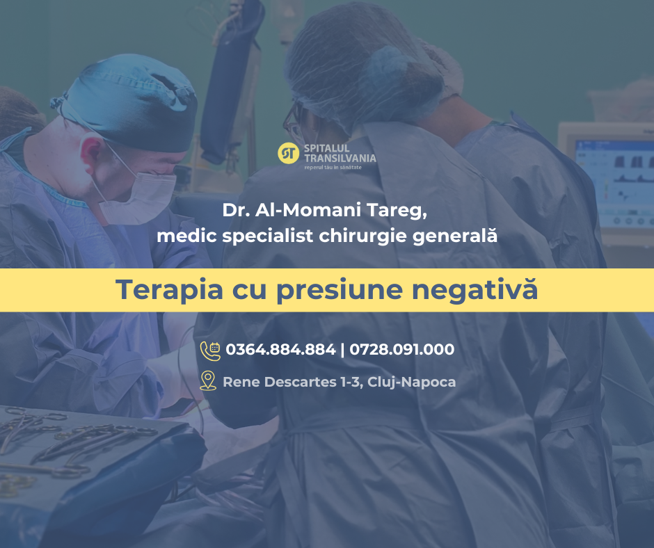 terapia cu presiune negativă vacuum. Dr. Tareg Al-Mommani
