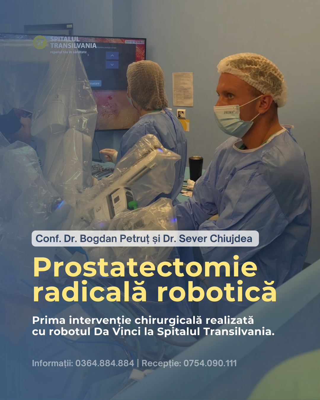 Bilanțul primei săptămâni de chirurgie robotică la Spitalul Transilvania 2 chirurgie robotică urologie