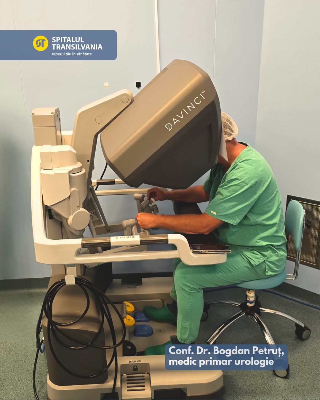Bilanțul primei săptămâni de chirurgie robotică la Spitalul Transilvania 7 chirurgie robotică urologie sistemul davinci