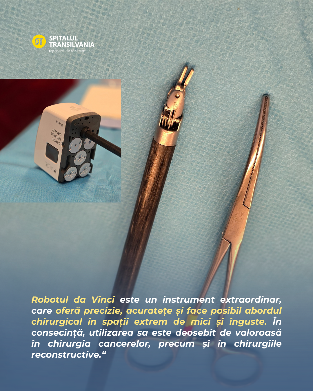 Bilanțul primei săptămâni de chirurgie robotică la Spitalul Transilvania 6 Dr. Petruț Bogdan despre sistemul daVinci