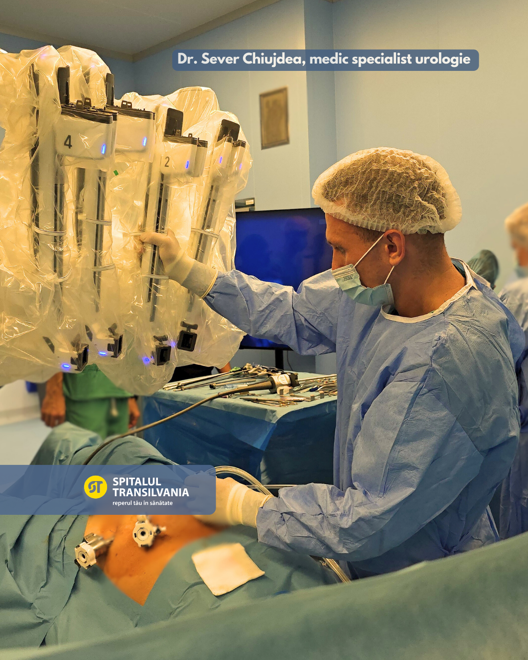 Bilanțul primei săptămâni de chirurgie robotică la Spitalul Transilvania 10 chirurgie robotică urologie sistemul davinci