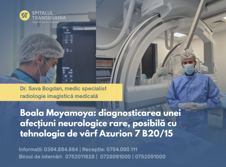 Echipament Azurion 7 B20/15 utilizat pentru angiografie cerebrală la Spitalul Transilvania