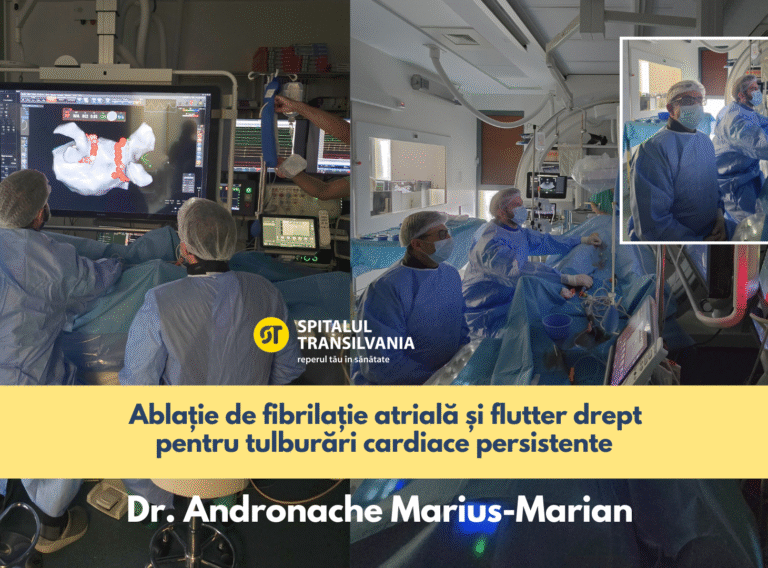 ablație-fibrilatie-atriala-spitalul-transilvania.jpg fibrilație atrială persistentă ablații complexe 3D cardiologie intervențională ritm sinusal stabil tratament antiaritmic