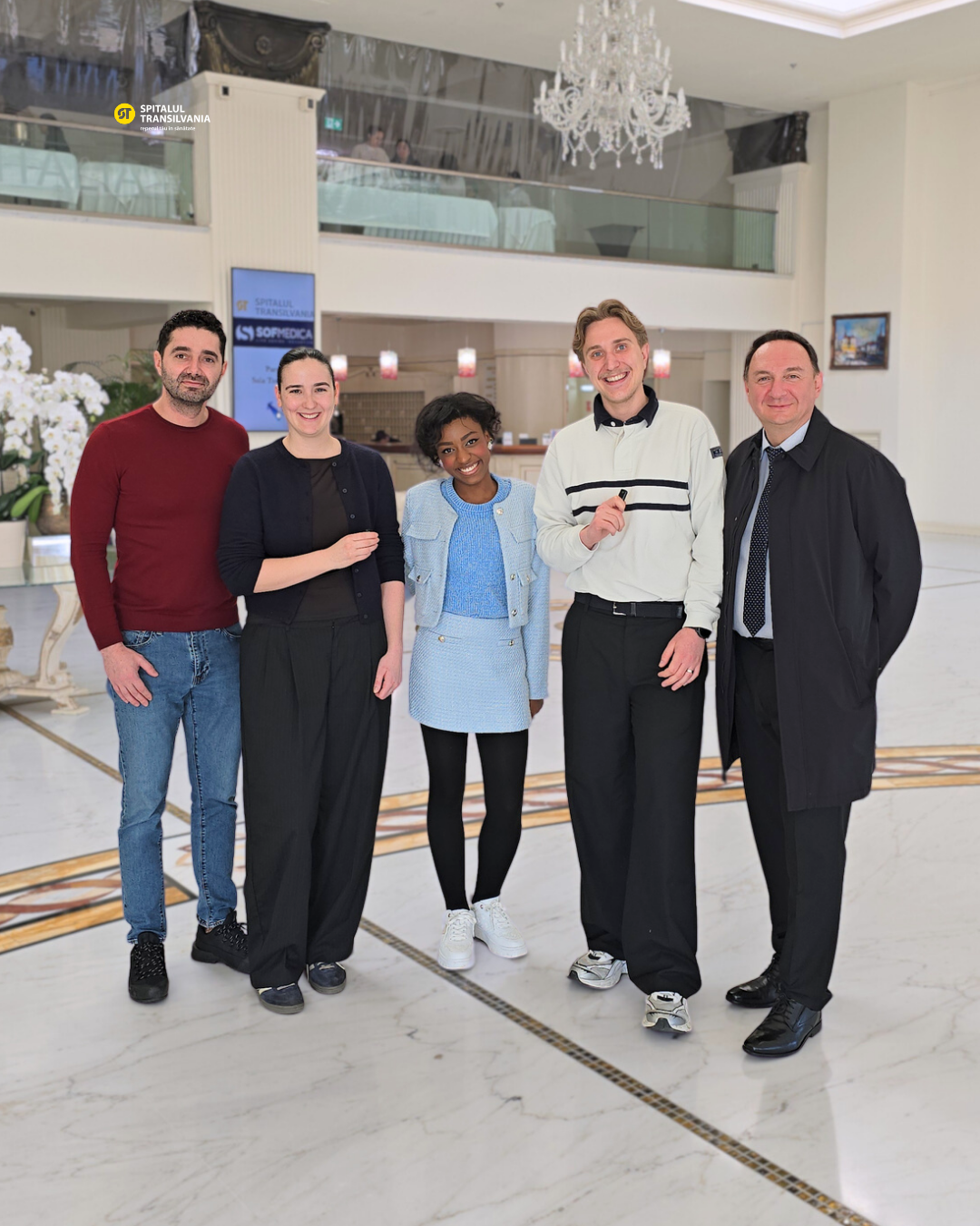 Studenții de la UMF împreună cu conf. dr. Petruș Bogdan