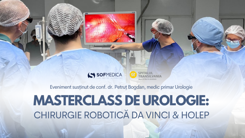 Chirurgie robotică da Vinci și procedură HoLEP prezentate la masterclass de urologie la Spitalul Transilvania Cluj