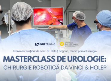 Chirurgie robotică da Vinci și procedură HoLEP prezentate la masterclass de urologie la Spitalul Transilvania Cluj