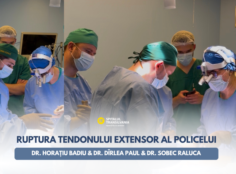 Reconstrucția tendonului extensor al policelui după osteosinteza fracturii de radius distal