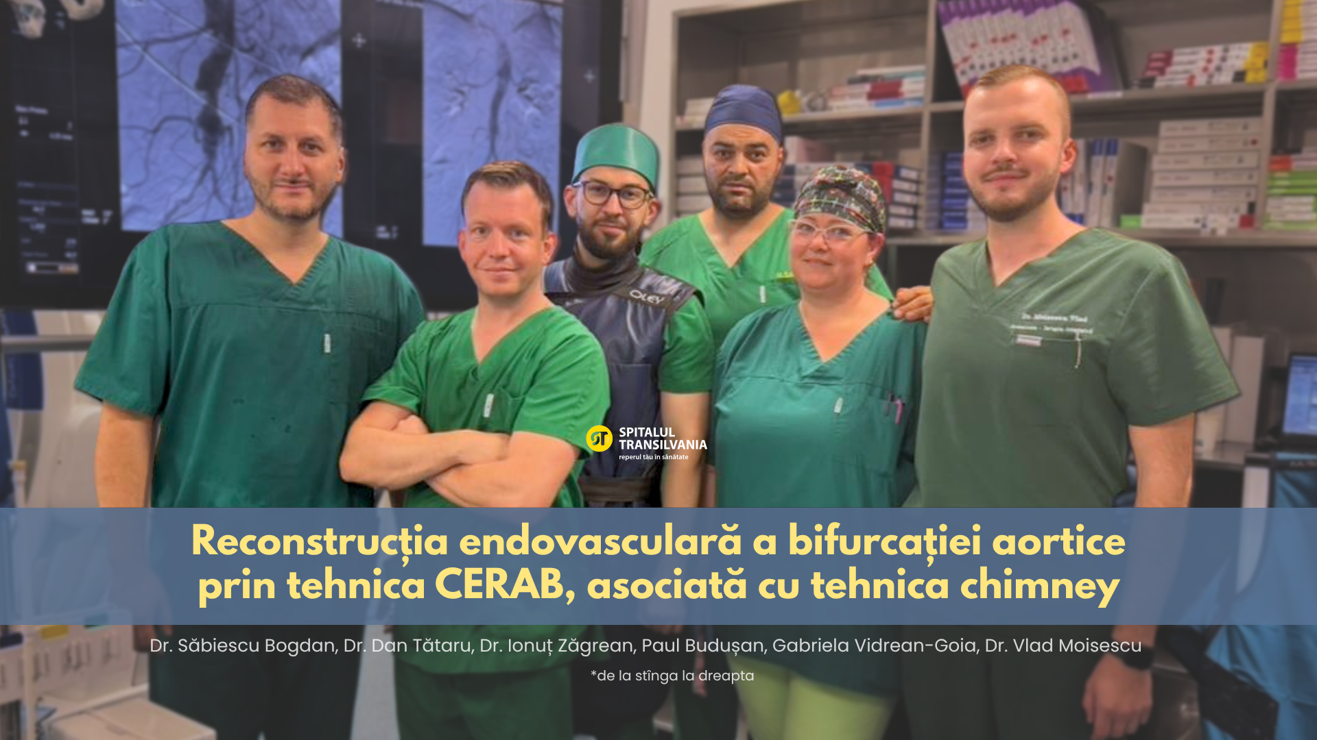 Tratament endovascular minim invaziv pentru un caz complex de arteriopatie obliterantă, realizat la Spitalul Transilvania 1 Echipa medicală a Spitalului Transilvania în timpul unei intervenții endovasculare pentru tratamentul sindromului Leriche